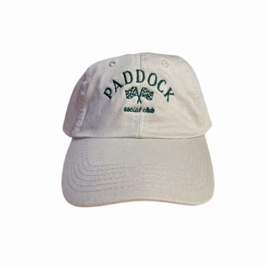 Paddock Social Club Baseball Hat - Tan