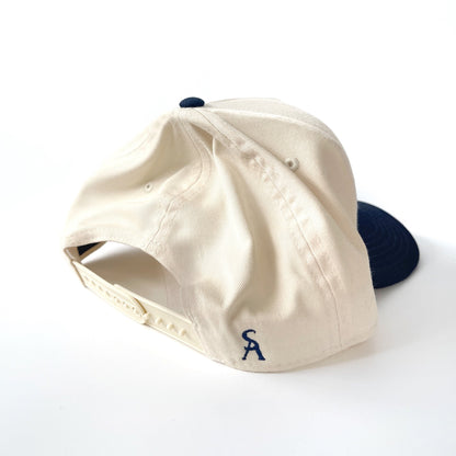 Paddock Social Club Hat - Cream + Navy