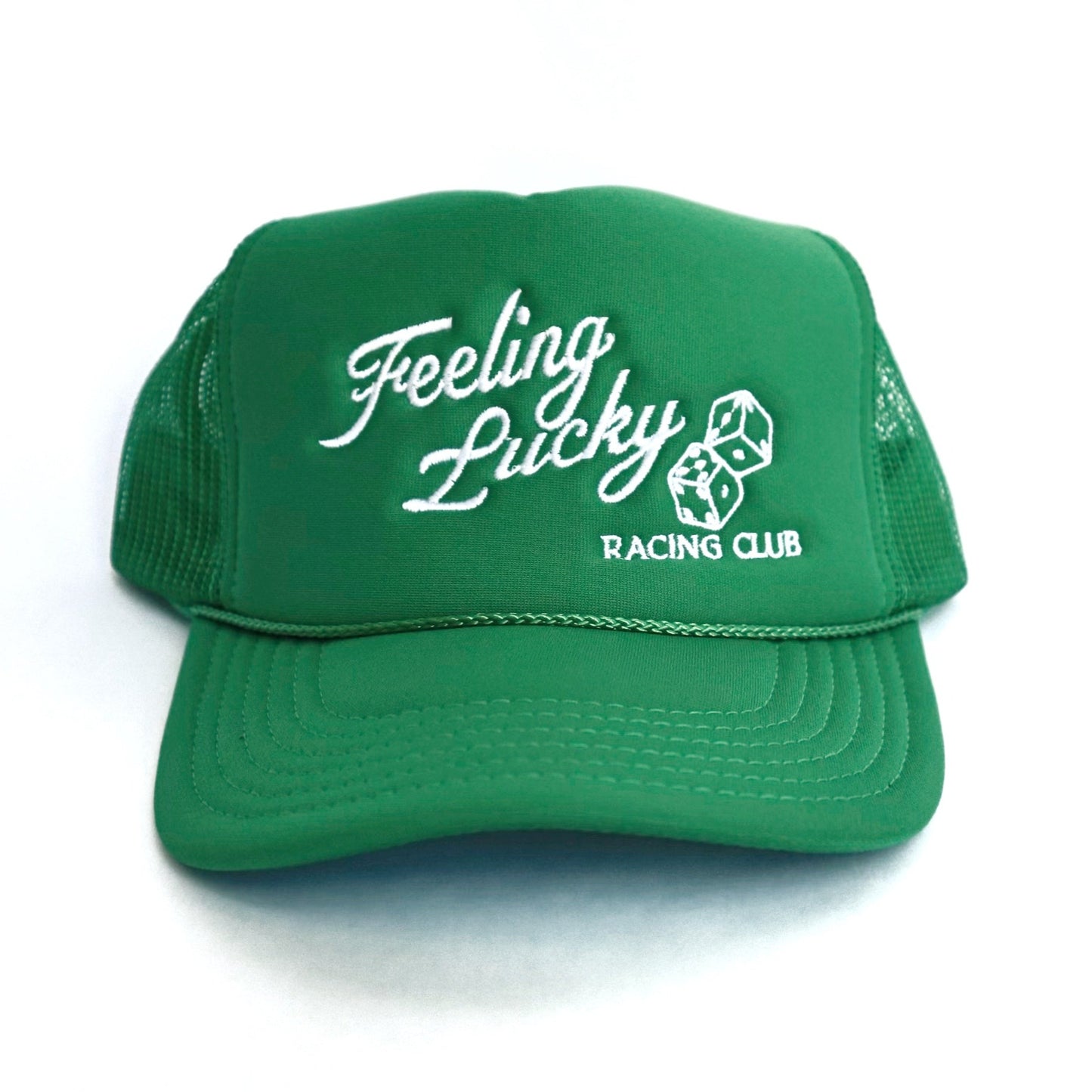 Feeling Lucky Racing Club Trucker Hat - Kelly Green