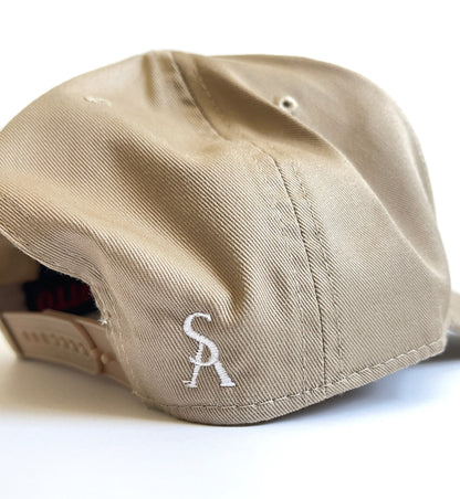 Paddock Social Club Hat - Khaki + White