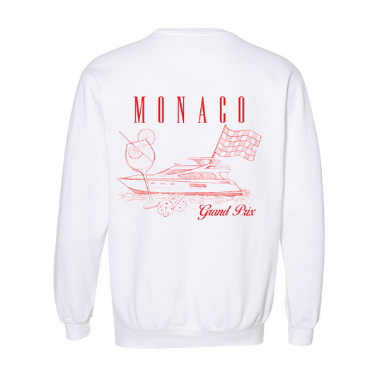 Sunday Avenue Monaco Crewneck- White