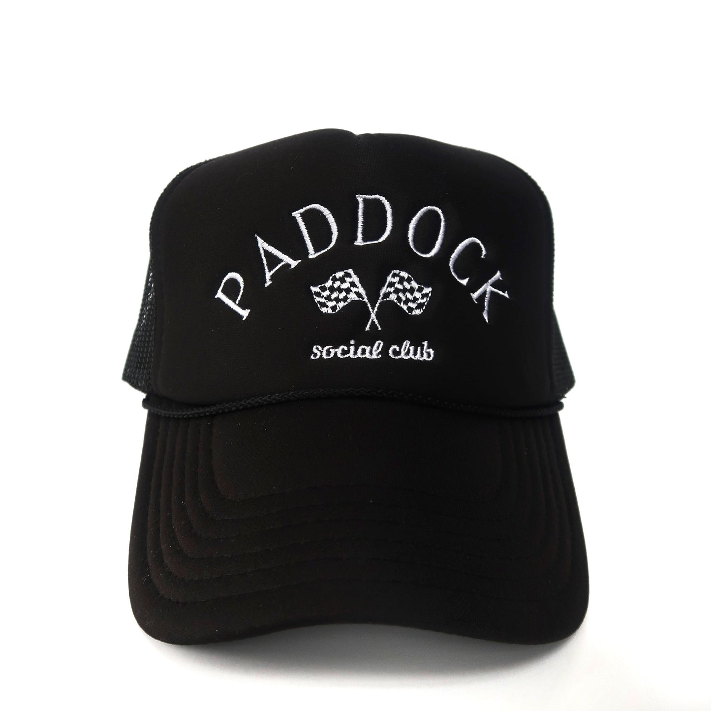 Paddock Social Club Original Trucker Hat - Black