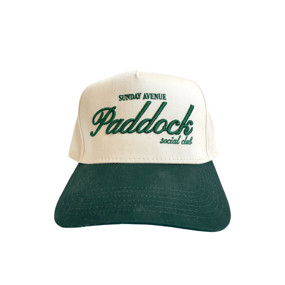 Paddock Social Club Hat Vol. 2 - Cream + Green